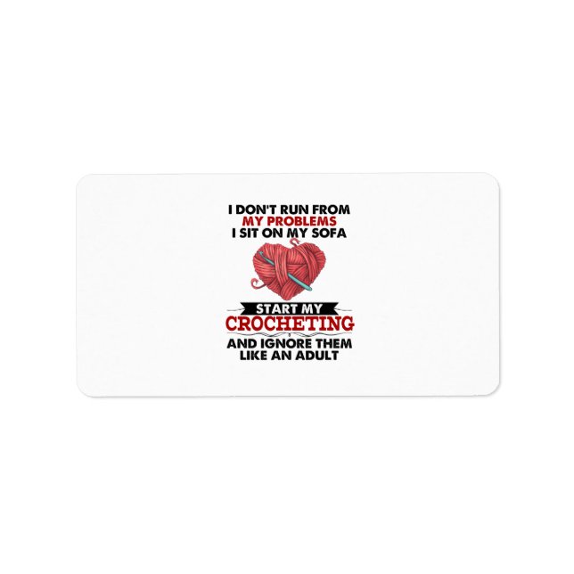 Étiquette Crocheting (Devant)