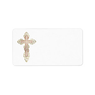 Étiquette Croix orthodoxe