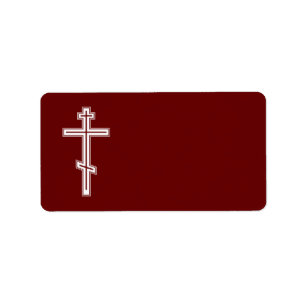 Étiquette Croix orthodoxe