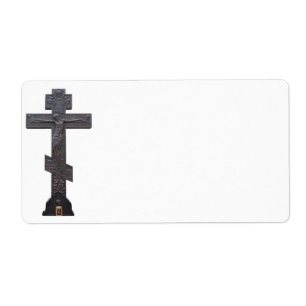 Étiquette Croix orthodoxe russe