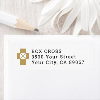 Étiquette Cross Box Logo Christian Outreach Ministry