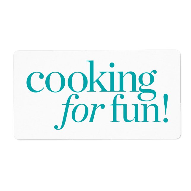 Étiquette Cuisine Pour Le Plaisir (Devant)