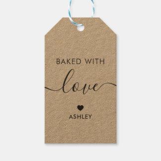 Étiquette Cuit Avec Amour, Étiquette Cadeau Maison