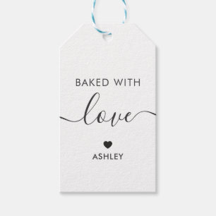 Étiquette Cuit Avec Amour, Étiquette Cadeau Maison