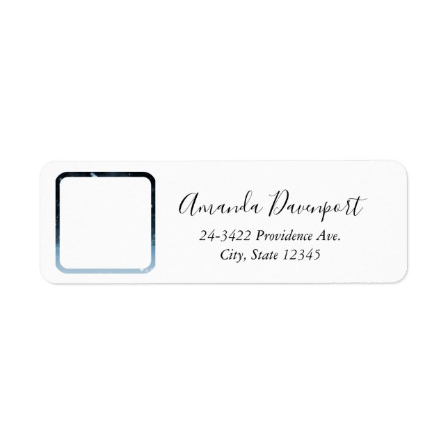 Étiquette Cuite Kitten blanc avec de beaux yeux bleus (Devant)