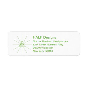 Étiquette custom address labels illuminati