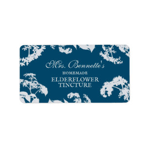 Étiquette Custom Elderflower Tincture Bottle Label