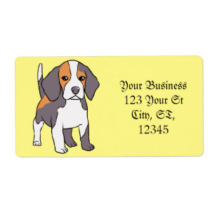 Étiquette Cute Beagle