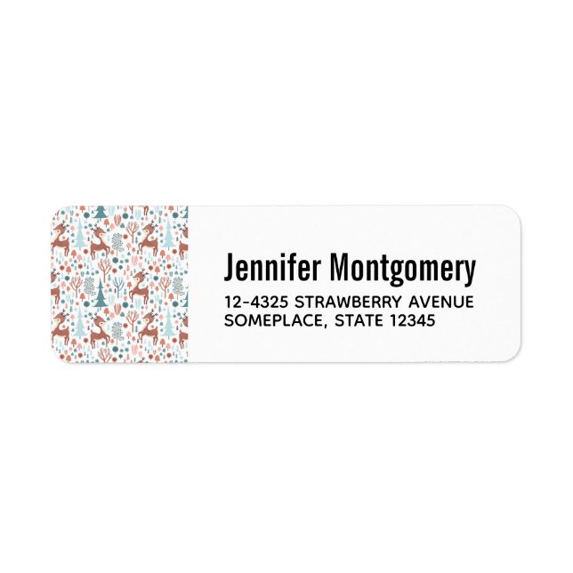 Étiquette Cute Deer (Devant)