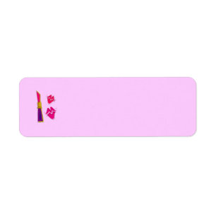 ÉTIQUETTE CUTE LIPSTICK MAKEUP KISSES ROSES ROSES MODERNE
