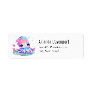 Étiquette Cute Octopus Sea Creator