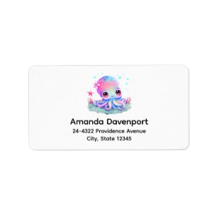 Étiquette Cute Octopus Sea Creator