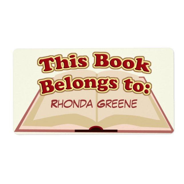 Étiquette Cute plaque (Devant)