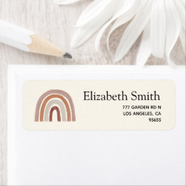 Étiquette Cute Rainbow Boho Baby Shower