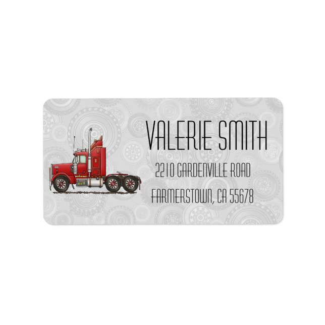 Étiquette Cute semi-cabine (Devant)