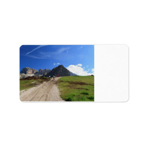 Étiquette cyclisme sur Dolomites