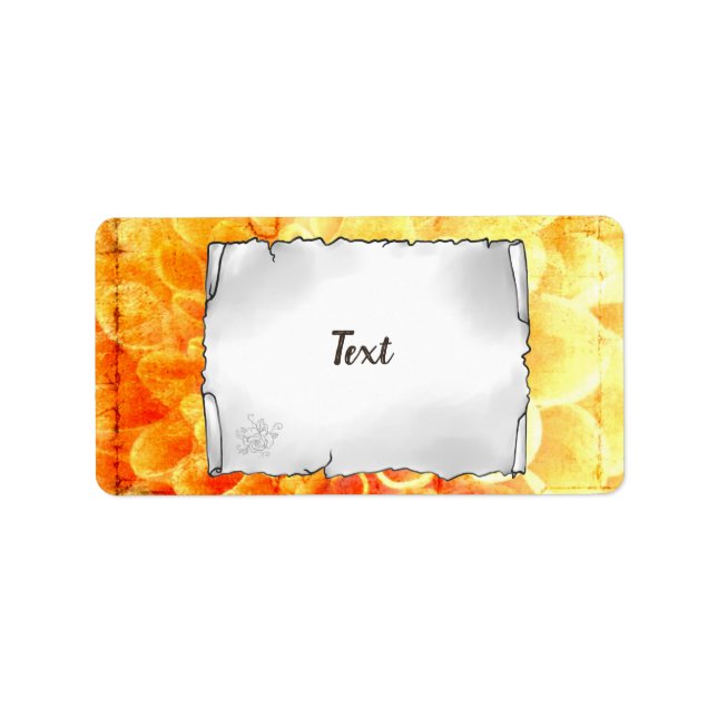 Étiquette d' (Devant)