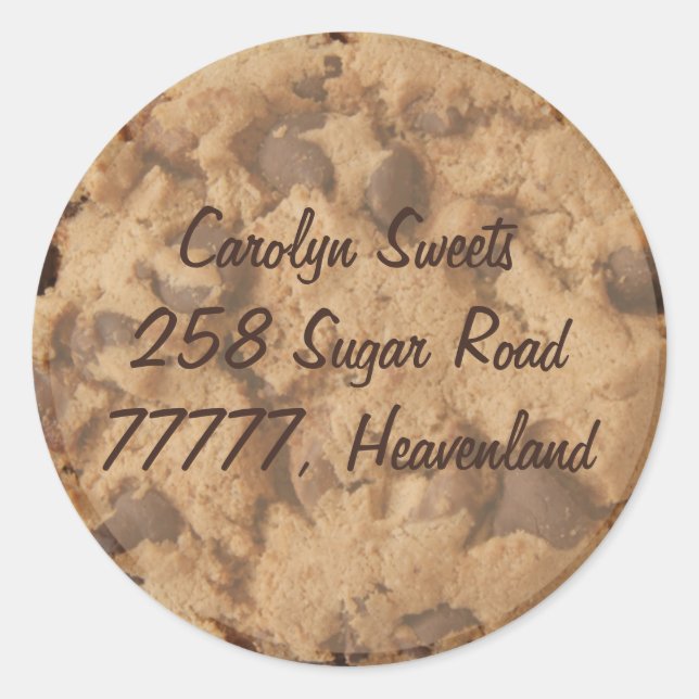 étiquette d'adresse de puce de choc (Devant)