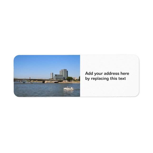 Étiquette d'adresse de retour à Cologne (Devant)
