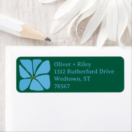 Étiquette d'adresse de retour de la grande Super