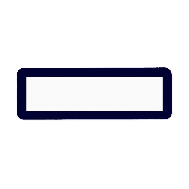 Étiquette d'adresse de retour de la marine classiq (Devant)