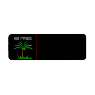 Étiquette d'adresse de retour de Los Angeles