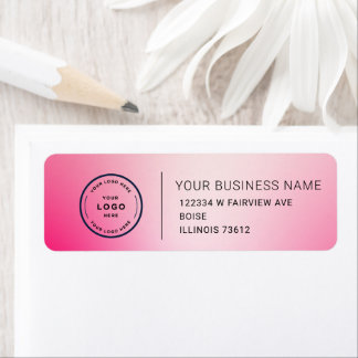 Étiquette d'adresse de retour d'entreprise personn