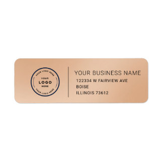 Étiquette d'adresse de retour d'entreprise personn