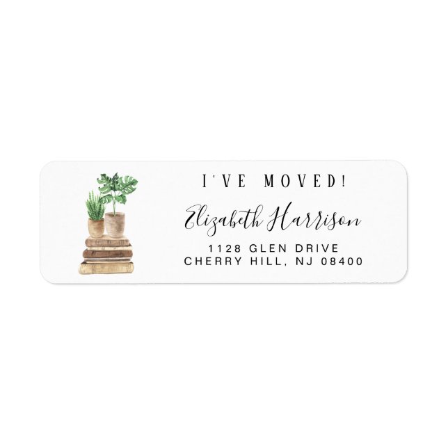 Étiquette d'adresse de retour des Plantes de saumo (Devant)