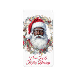 Étiquette d'adresse de retour du Père Noël 