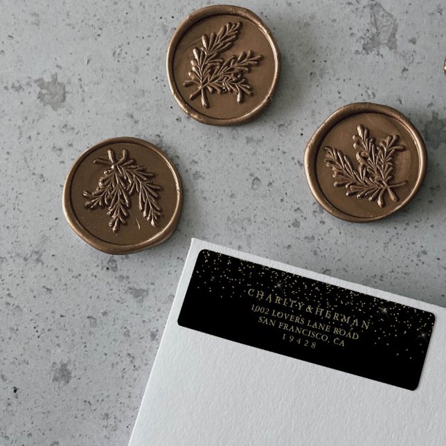 Étiquette d'adresse de retour du script Gold Confe (Créateur téléchargé)