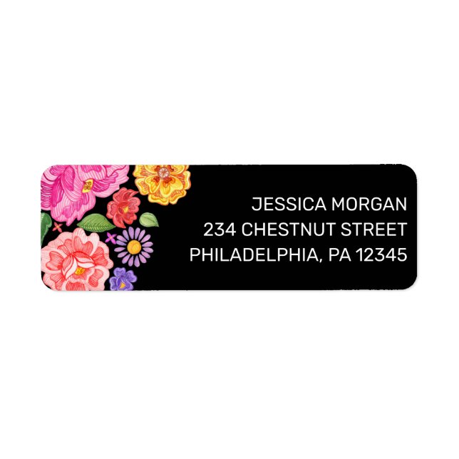 Étiquette d'adresse de retour Fiesta (Devant)