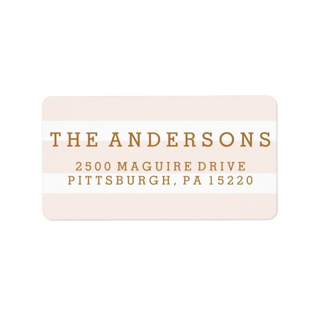 ÉTIQUETTE D'ADRESSE DE RETOUR Flamant rose (Devant)