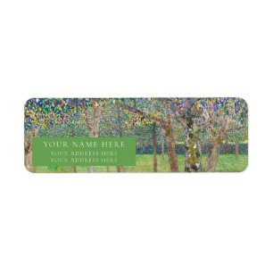 ÉTIQUETTE D'ADRESSE DE RETOUR : GUSTAV KLIMT : PEA