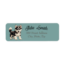 Étiquette d'adresse de retour Husky
