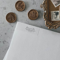 Étiquette d'adresse de retour minimaliste simple