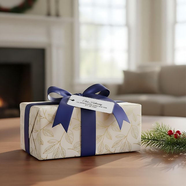 Étiquette d'adresse de retour moderne personnalisé (Créateur téléchargé)