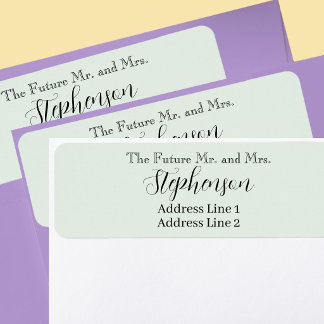 Étiquette d'adresse de retour personnalisée Sage S