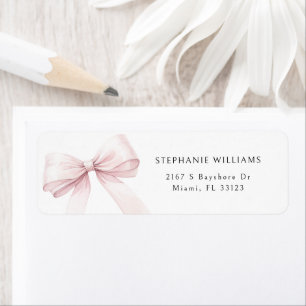 Étiquette d'adresse de retour pour Baby Shower rub