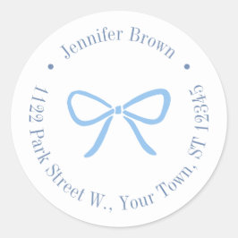 Étiquette d'adresse de retour pour Baby Shower Sim
