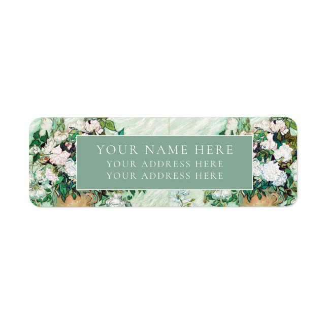 ÉTIQUETTE D'ADRESSE DE RETOUR VINCENT VAN GOGH "RO (Devant)