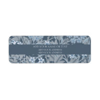 ÉTIQUETTE D'ADRESSE DE RETOUR : WILLIAM MORRIS