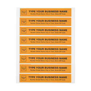 Étiquette d'adresse tout-en-un Orange Business