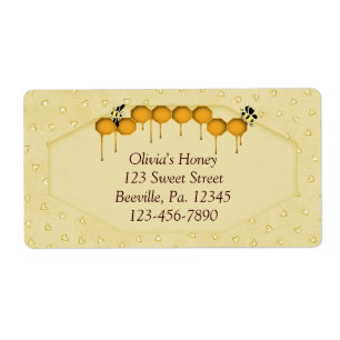 Étiquette d'affaires Honeypeb