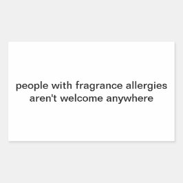 étiquette d'allergies parfumées
