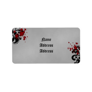 Étiquette Damask Halloween mariage