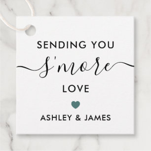 Étiquette d'amour, Gris Mariage Turquoise