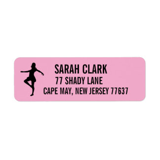 Étiquette Dancer Girl Return Address Labels
