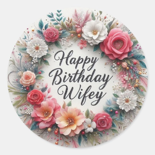 Étiquette d'anniversaire (Devant)
