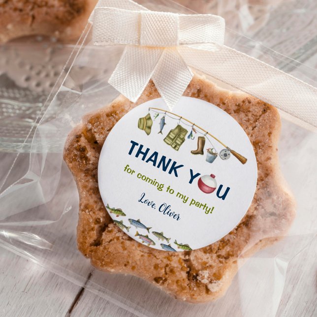 Étiquette d'anniversaire de pêche Favoriser (Créateur téléchargé)